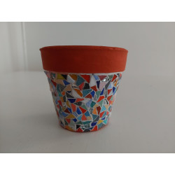 Petit pot multicolore