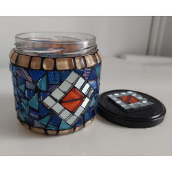 Photophore avec couvercle...